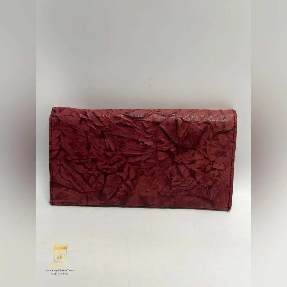 Dior crumpled leather wallet
